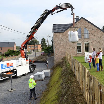 Livraison sur chantier 